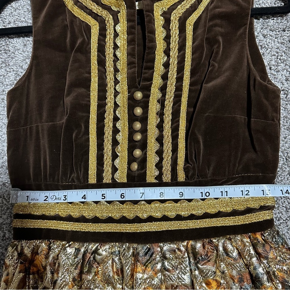 Howard Wolf Vintage Metallic Tapestry Dress - Picture 13 of 13